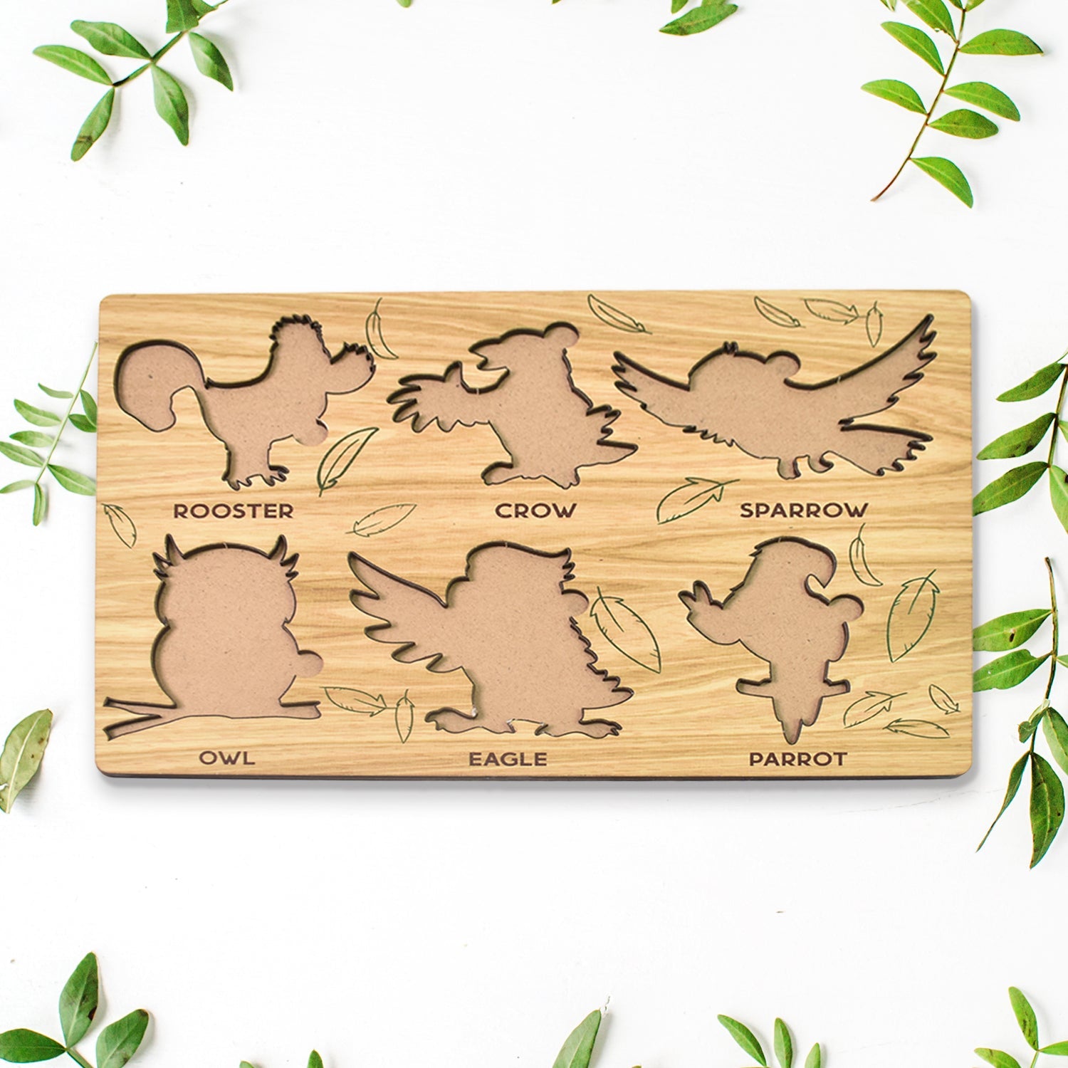 Viga Wooden Bird Chunky Puzzle Viga Wooden Bird Chunky Puzzle